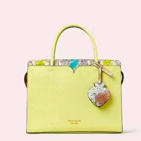 Kate spade Spencer Snake-embossed Mediumsatchel 👜 handbag final sale